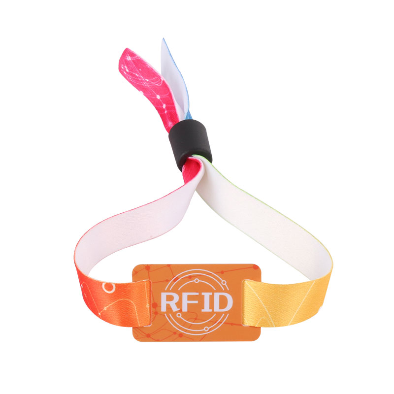 125Khz ID Rfid Nylon Gelang Proximity Woven Wristbands